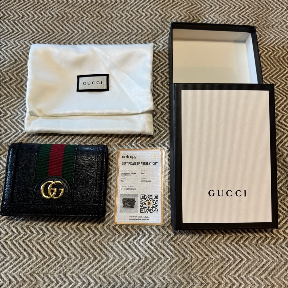 SOLD!!! Gucci Black Ophidia Small Wallet - Picture 6 of 6